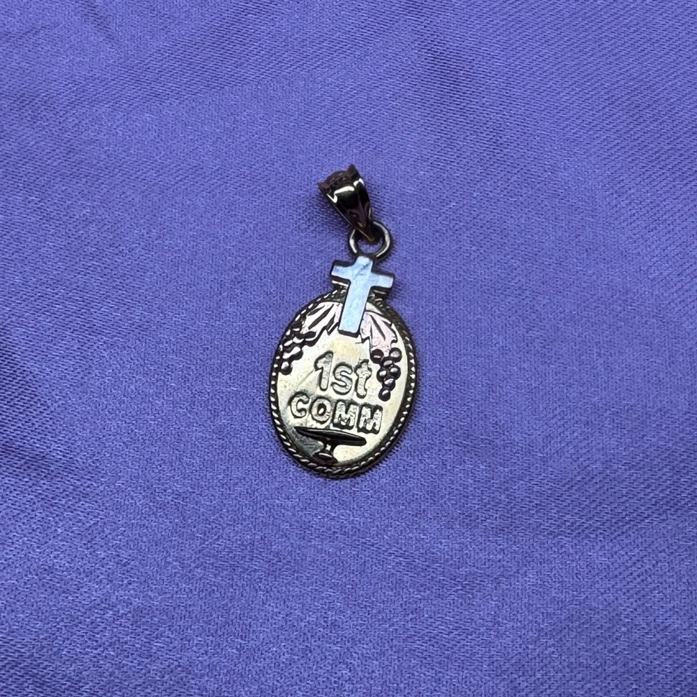 Silver 1st Communion Pendant with Cross